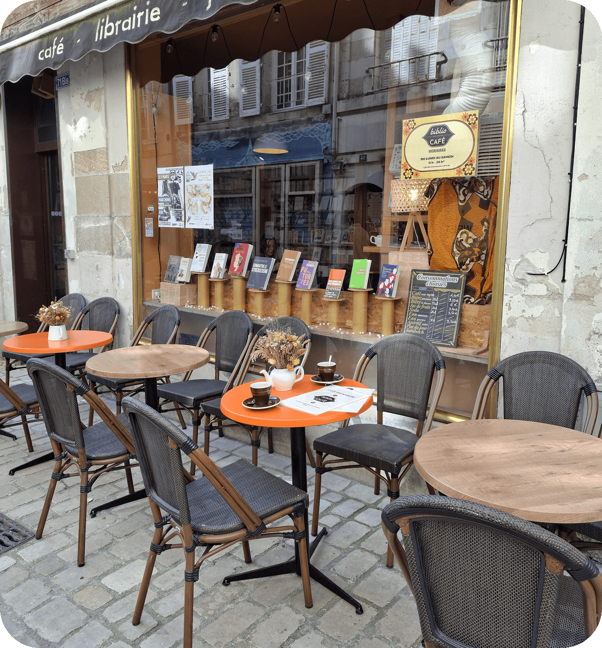 Terrasse Biblio Café Poitiers